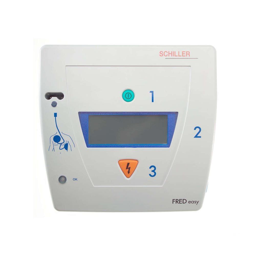 Vooraanzicht van een Schiller Fred Easy AED