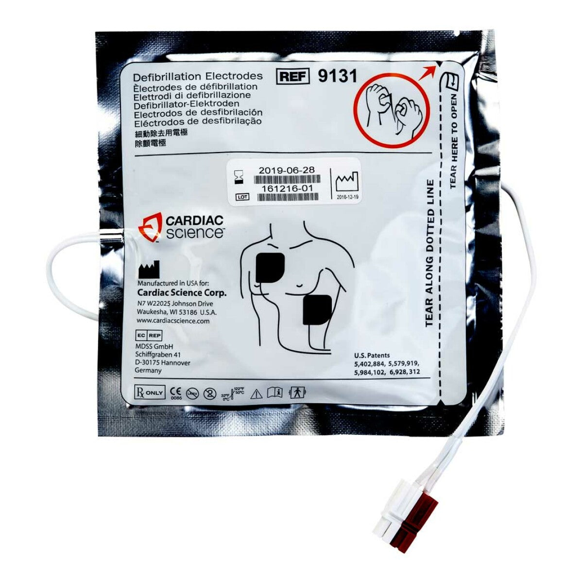 De ZOLL/Cardiac Science Powerheart G3 Elektroden van Fivaro